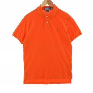 ラルフローレン(Ralph Lauren)の古着 ラルフローレン Ralph Lauren POLO by Ralph Lauren CUSTOM FIT 半袖 ポロシャツ メンズM /eaa400133(ポロシャツ)