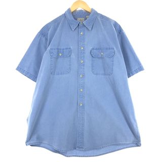 エルエルビーン(L.L.Bean)の古着 エルエルビーン L.L.Bean 半袖 デニムシャツ カナダ製 メンズXL /eaa452560(シャツ)