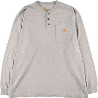 carhartt - 古着 カーハート Carhartt ORIGINAL FIT ヘンリーネック ロングTシャツ ロンT メンズXL /eaa453577