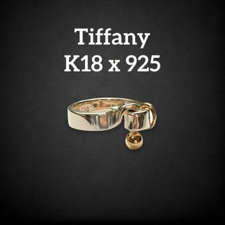 ティファニー(Tiffany & Co.)の✨美品✨　ティファニー　フックアイ　コンビ　リング　8号　aw26(リング(指輪))