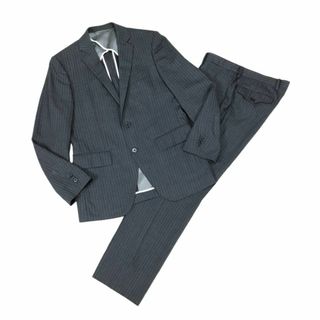 スーツカンパニー(THE SUIT COMPANY)のスーツカンパニー SUPERIORウール グレーピンストライプスーツ(セットアップ)