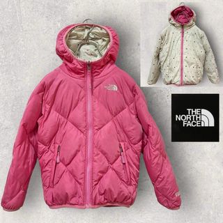 ザノースフェイス(THE NORTH FACE)の【リバーシブル】 ノースフェイス　550フィル　ダウンジャケット　キッズ120(ジャケット/上着)