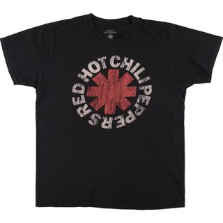 古着 RED HOT CHILI PEPPERS レッドホットチリペッパーズ バンドTシャツ バンT メンズL /eaa452766(Tシャツ/カットソー(半袖/袖なし))