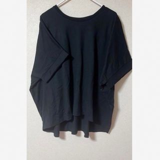 ユニクロ(UNIQLO)のUNIQLO トップス　チュニック　黒　L size(Tシャツ(半袖/袖なし))