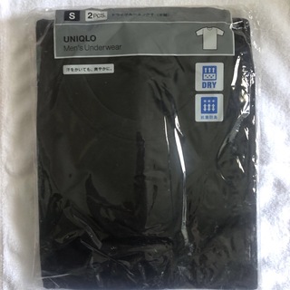 ユニクロ(UNIQLO)の新品未開封　ユニクロ　Tシャツ2枚セット　メンズ　Sサイズ　黒　UNIQLO(Tシャツ/カットソー(半袖/袖なし))