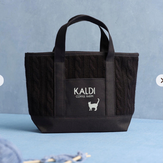 カルディ(KALDI)のKALDI ネコの日　バッグ2024 ブラック(トートバッグ)