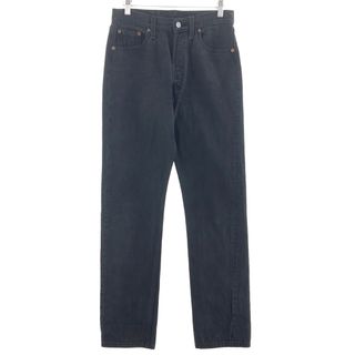 リーバイス(Levi's)の古着 90年代 リーバイス Levi's 501 後染め ブラックデニム ストレートデニムパンツ USA製 メンズw29 ヴィンテージ  /eaa392170(デニム/ジーンズ)