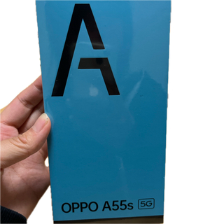 OPPO SIMフリースマートフォン A55S 5G ブラック(スマートフォン本体)