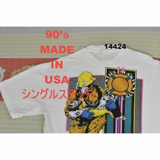 ヘインズ 90’ｓ Tシャツ t14422 USA製 綿100％シングルステッチ(Tシャツ/カットソー(半袖/袖なし))
