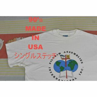 ヘインズ(Hanes)のヘインズ 90’ｓTシャツ t14425 USA製 シングルステッチ ビンテージ(Tシャツ/カットソー(半袖/袖なし))