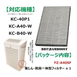 互換品 BBT 交換フィルター 集じん 脱臭 加湿 空気清浄機 1枚入り(空気清浄器)