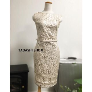 タダシショウジ(TADASHI SHOJI)のTADASHI SHOJI カットワークワンピースドレス(ひざ丈ワンピース)