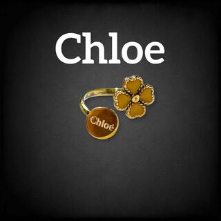クロエ(Chloe)のクロエ Chloe 指輪 リング フォークリング フラワー 花 ゴールド 941(リング(指輪))