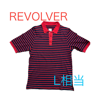 リボルバー(REVOLVER)のrevolver リボルバー　ポロシャツ　ストリート　赤　レッド　シャツ　L(Tシャツ/カットソー(半袖/袖なし))