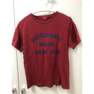 インエ(i.n.e)のTシャツ　赤　ine(Tシャツ(半袖/袖なし))