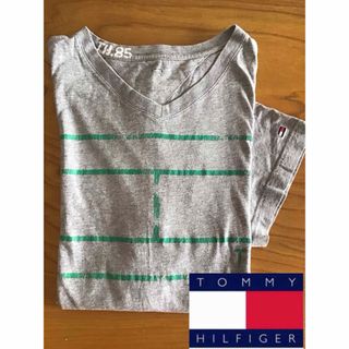 TOMMY HILFIGER - トミーヒルフィガー　メンズ　Tシャツ　グレー　M