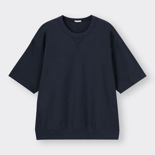 GU　スウェT　NAVY(Tシャツ/カットソー(半袖/袖なし))