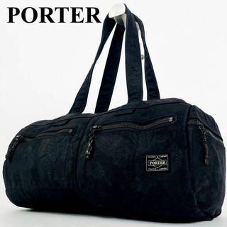 PORTER - 【希少】アロハポーター ハワイアン　ミニボストンバッグ　ハンドバッグ　ブラック