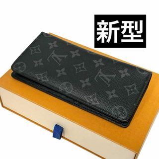 ルイヴィトン(LOUIS VUITTON)の✨新型✨　ルイヴィトン　長財布　ブラザ　モノグラム　エクリプス　av16(長財布)