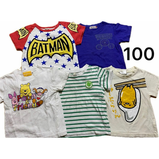 ディズニー(Disney)の半袖Tシャツ 子供服 ぐでたま　プーさん　バットマン　100cm トップス(Tシャツ/カットソー)