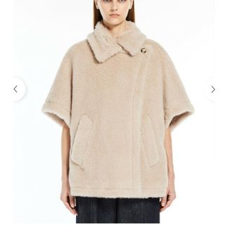 マックスマーラ(Max Mara)のMax Mara tebe テディベアケープ 新品タグ付き(ポンチョ)