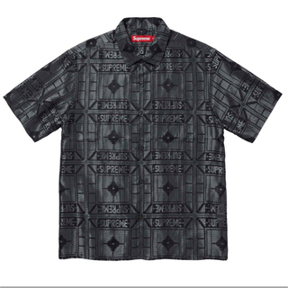 シュプリーム(Supreme)のsupreme Tray Jacquard S/S Shirt XL BLACK(Tシャツ/カットソー(半袖/袖なし))