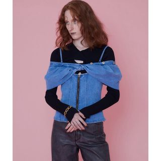 メゾンスペシャル(MAISON SPECIAL)のmaison special Denim Bustier/デニムビスチェ(ベアトップ/チューブトップ)