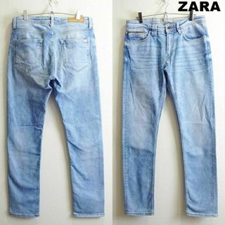 ザラ(ZARA)のZARA MAN　スリムフィットデニム　W82cm　ストレッチ　明青　トルコ製(デニム/ジーンズ)