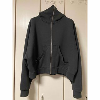 Entire Studios 22awFULL ZIP WASHED BLACK