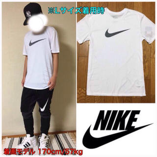 ナイキ(NIKE)の■新品★ナイキ 速乾性 スウォッシュ Tシャツ 白L■定3780(Tシャツ/カットソー(半袖/袖なし))