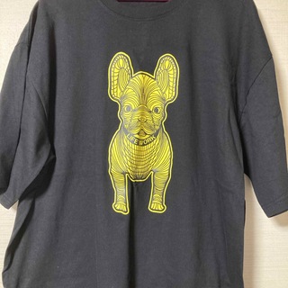 フレンチブルドッグのプリントTシャツ　XXL タイ製　LIFE WORK(Tシャツ/カットソー(半袖/袖なし))