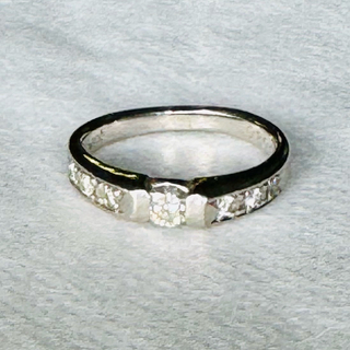プラチナ900 ☆ ダイヤモンドリング　11号(リング(指輪))