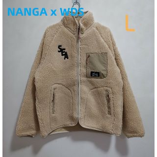 ナンガ(NANGA)のナンガ× WDS ウィンダンシー ボア フリース ジャケット アイボリー L(ブルゾン)