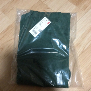 ウォッシュコットン クルーネックTシャツ 長袖 55グリーン ユニクロ(Tシャツ/カットソー(七分/長袖))