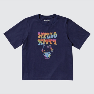 ユニクロ(UNIQLO)のユニクロ ハローキティ 50th アニバーサリー UT ネイビー(Tシャツ(半袖/袖なし))