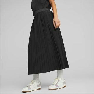 プーマ(PUMA)のPUMA YONA SUNP PLISSEE SKIRT BK L 537978(ロングスカート)