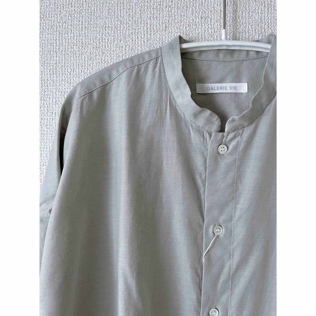 GALERIE VIE - ギャルリーヴィー バンドカラー シャツ ノー GALERIE VIE - ギャルリーヴィー バンドカラー シャツ ノー