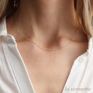 stainless simple necklace *rose gold(ネックレス)