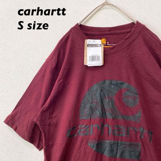 カーハート(carhartt)の日本未発売【新品タグ付き】カーハート　半袖Tシャツ　ビッグプリント　ボルドー　S(Tシャツ/カットソー(半袖/袖なし))