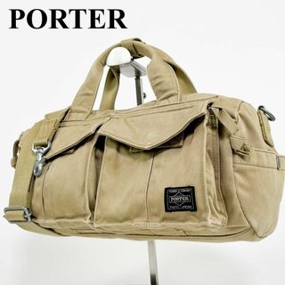 ポーター(PORTER)のラブアンドピース ポーター ミリタリー ハンドバッグ 2WAY 復刻 金具(ボストンバッグ)