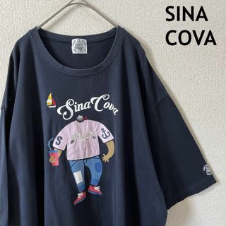 シナコバ(SINACOVA)のW3 SINACOVA tシャツ 半袖　刺繍　3XLメンズ　紺　シナコバ(Tシャツ/カットソー(半袖/袖なし))