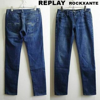 Replay - リプレイ　ROCKXANNE　W74cm　スキニーデニム　ストレッチ　藍青