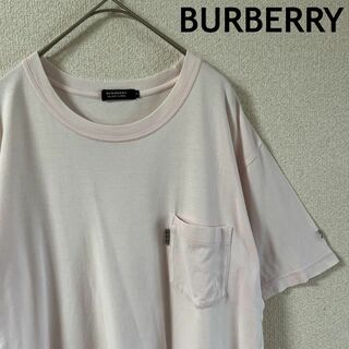 BURBERRY BLACK LABEL - J2バーバリーブラックレーベル胸ポケットtシャツ 半袖　刺繍 サイズ3 Mメンズ