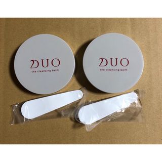 デュオ(DUO)のデュオ ザクレンジングバーム ミニサイズ 20g 2個 スパチュラ付き サンプル(クレンジング/メイク落とし)