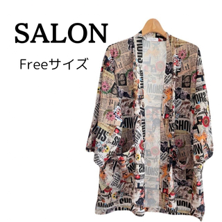 サロン(SALON)の【美品】SALON サロン 韓国製 柄シャツ アメカジ 韓国 ゆったり 総柄(シャツ)