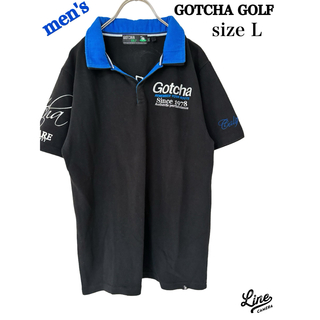 GOTCHA - GOTCHA GOLF ガッチャゴルフ　ポロシャツ　メンズL ゴルフシャツ　紳士