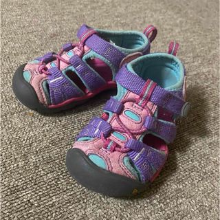 キーン(KEEN)のkeen キーン　サンダル　13.5 ピンク　水色　女の子(サンダル)