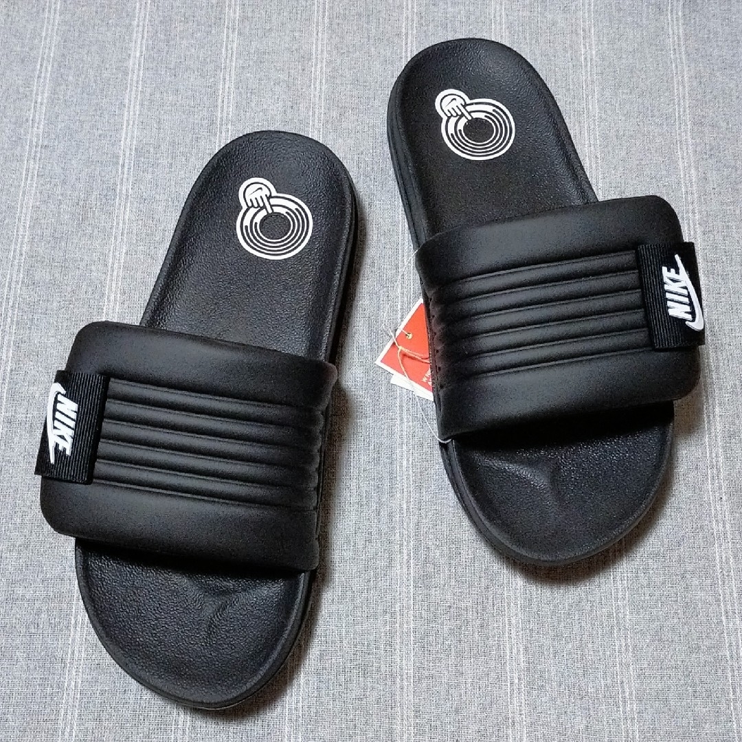 NIKE - 27cmナイキ オフコートサンダル ブラック黒色 ベルクロ NIKE - 27cmナイキ オフコートサンダル ブラック黒色 ベルクロ