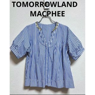 MACPHEE - 【早い者勝ち】 トゥモローランド　マカフィー ビジュー付きフォルムブラウス