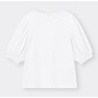 ジーユー(GU)のGU ボリュームスリーブT(5分袖)(Tシャツ(半袖/袖なし))